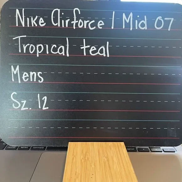 Nike Air Force Men's Mid 07 Lace-Up Tropical Teal High Top Sneakers Size 12